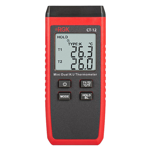 Термометр RGK CT-12 с погружными зондами температуры TR-10W с поверкой