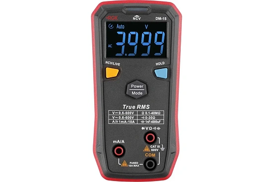 Цифровой мультиметр RGK DM-15 + поверка