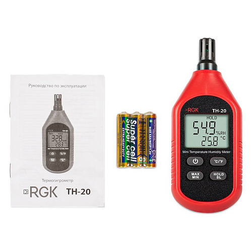Термогигрометр RGK TH-20 с поверкой