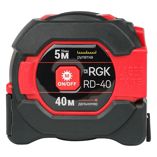 Лазерный дальномер с рулеткой RGK RD-40