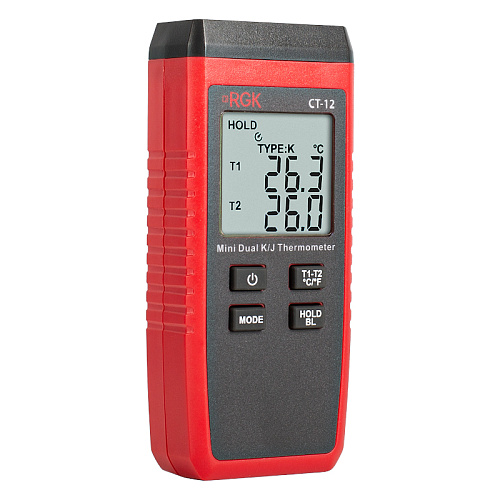 Термометр RGK CT-12 с погружными зондами температуры TR-10W с поверкой