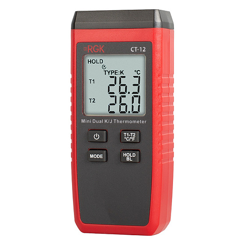 Термометр RGK CT-12 с погружными зондами температуры TR-10W с поверкой