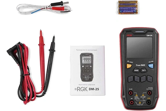 Цифровой мультиметр RGK DM-25 + поверка
