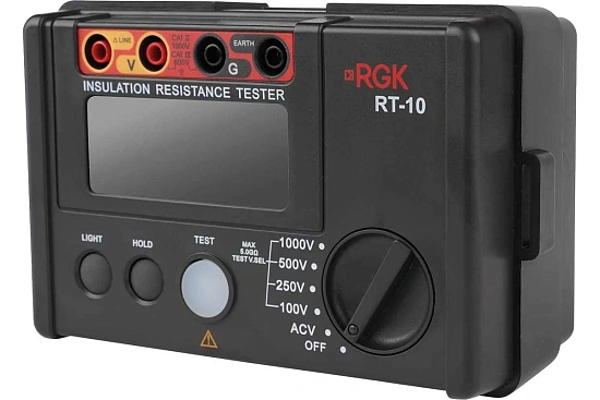 Цифровой мегаомметр RGK RT-10 + поверка