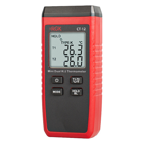 Термометр RGK CT-12 с погружными зондами температуры TR-10W с поверкой
