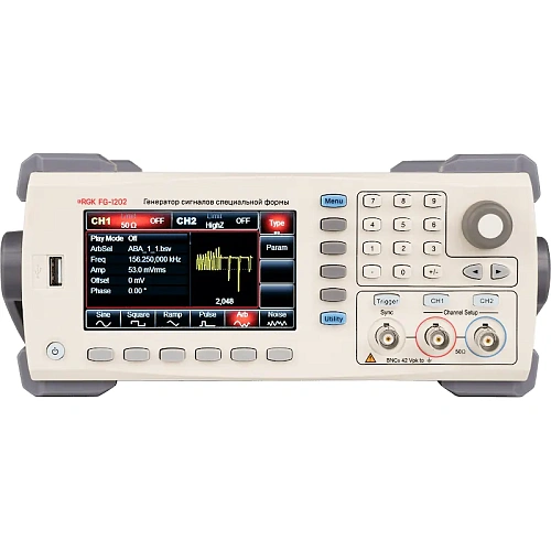 Генератор сигналов специальной формы RGK FG-1202